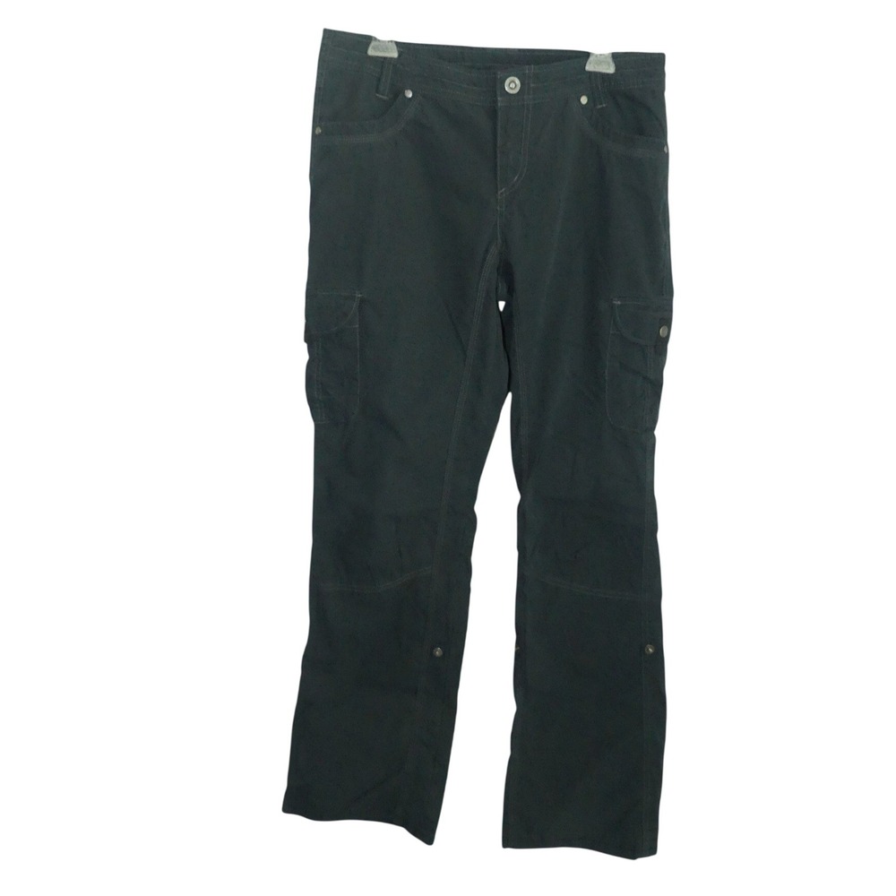 Kuhl Legendary Convertible Cargo Pants Size 12 Dark Gray Hiking Outdoor Utility